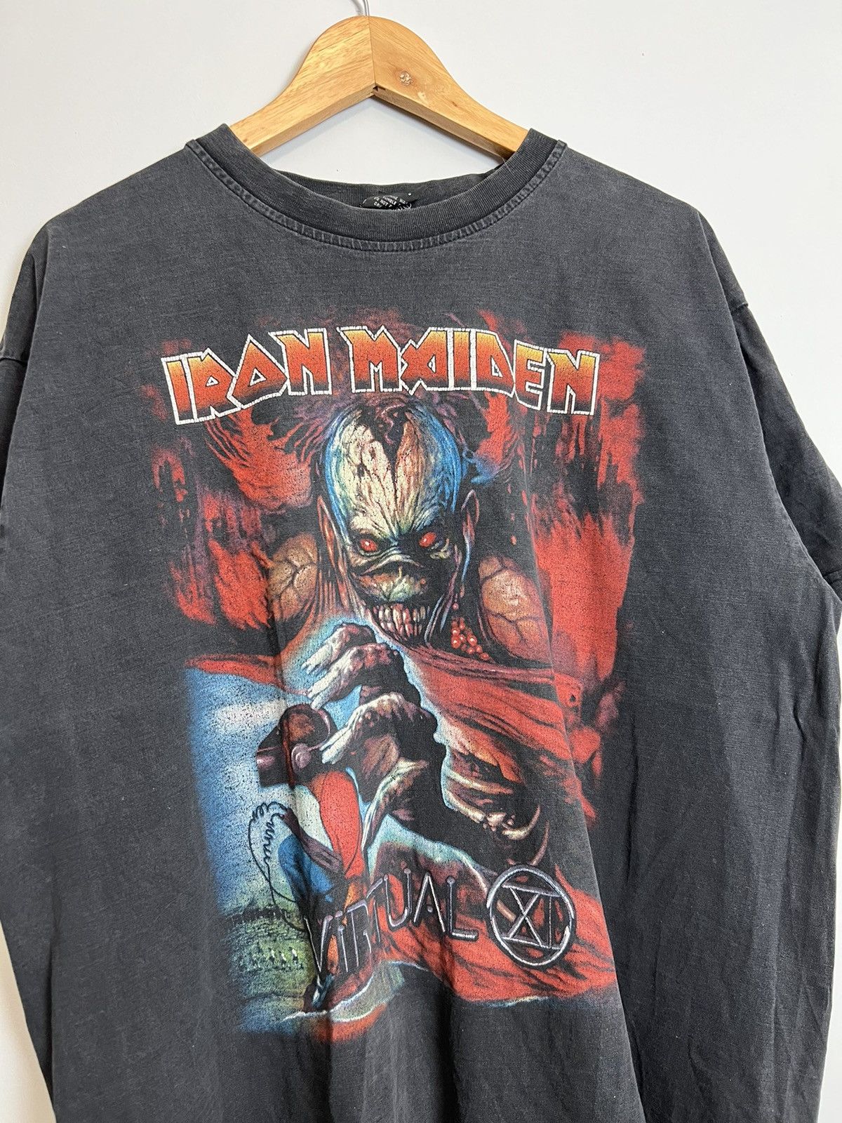 Band Tees Rare 90s Iron Maiden Virtual XI Rock Metal Band T Shirt Size US XL / EU 56 / 4 - 3 Thumbnail
