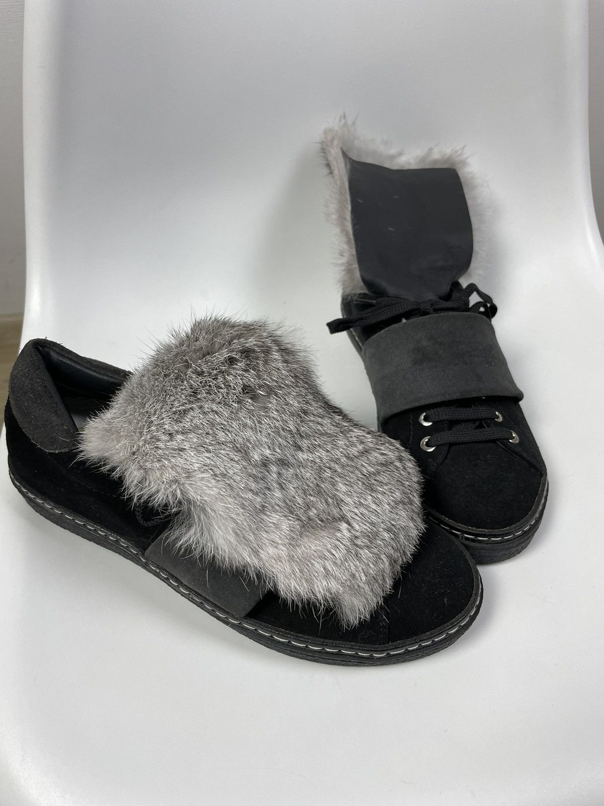 Other Change! made in italy Sneakers Fur Trim size 37 Size US 7 / IT 37 - 8 Thumbnail