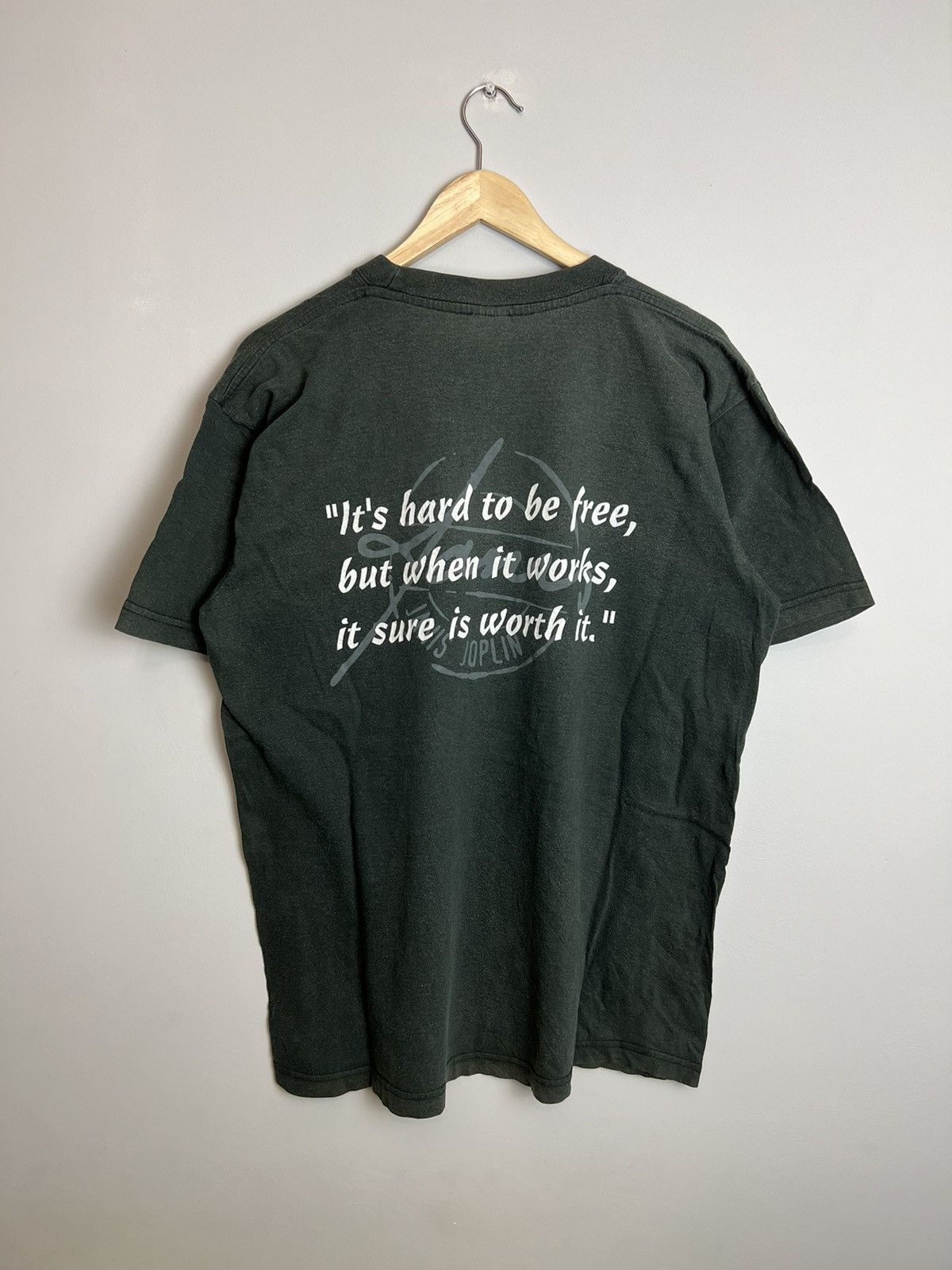 Band Tees Rare Vintage 90s Janis Joplin Rock Band T Shirt Size US L / EU 52-54 / 3 - 2 Thumbnail