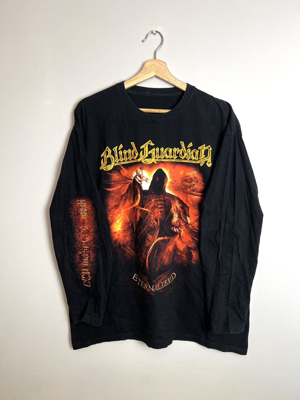 Band Tees × Vintage Y2K Blind Guardian Eternalized Rock Metal Band Longsleeve Size US XL / EU 56 / 4 - 1 Thumbnail