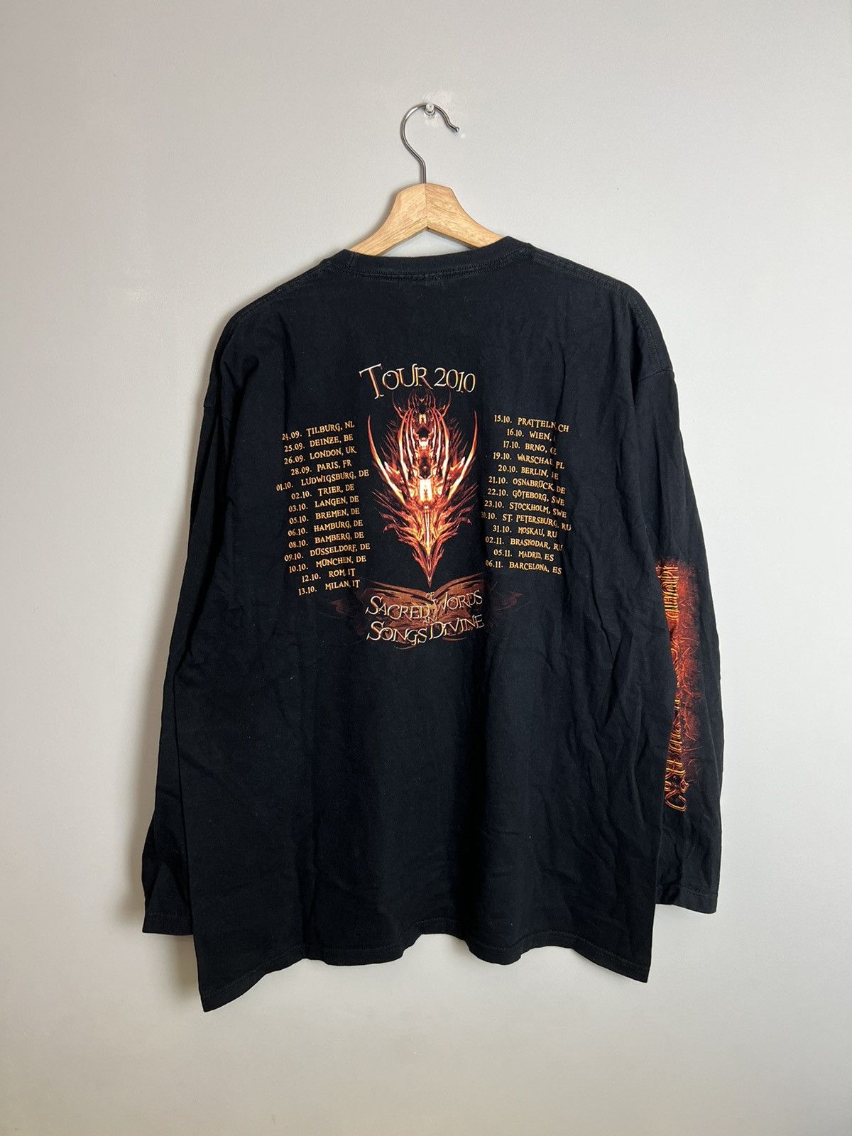 Band Tees × Vintage Y2K Blind Guardian Eternalized Rock Metal Band Longsleeve Size US XL / EU 56 / 4 - 2 Thumbnail