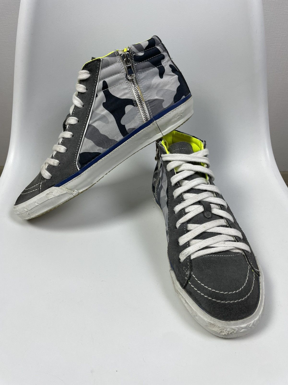 SERAPHIN Serafini Sport Italy Hi-top sneakers destroyed Size US 9 / EU 42 - 6 Thumbnail