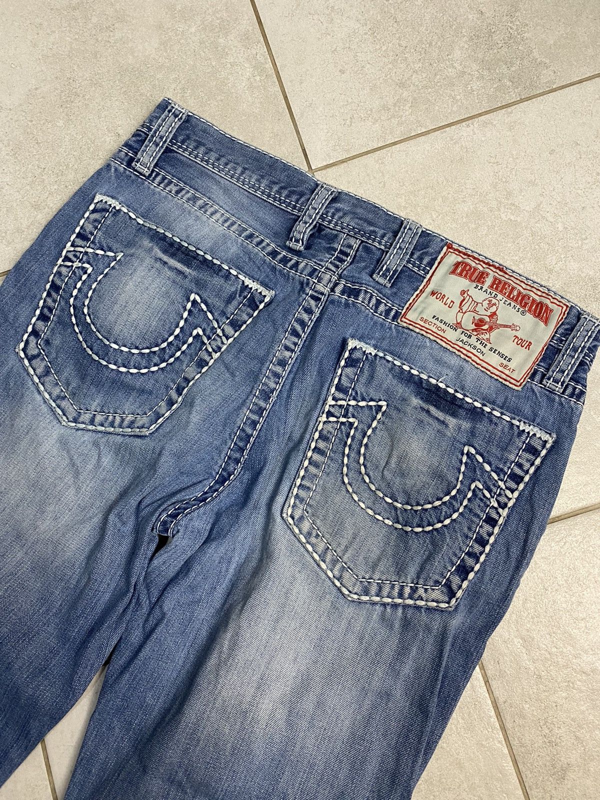 True Religion Rare True Religion Jackson Straight Blue Jeans Men Size: 33 Size US 33 - 3 Thumbnail