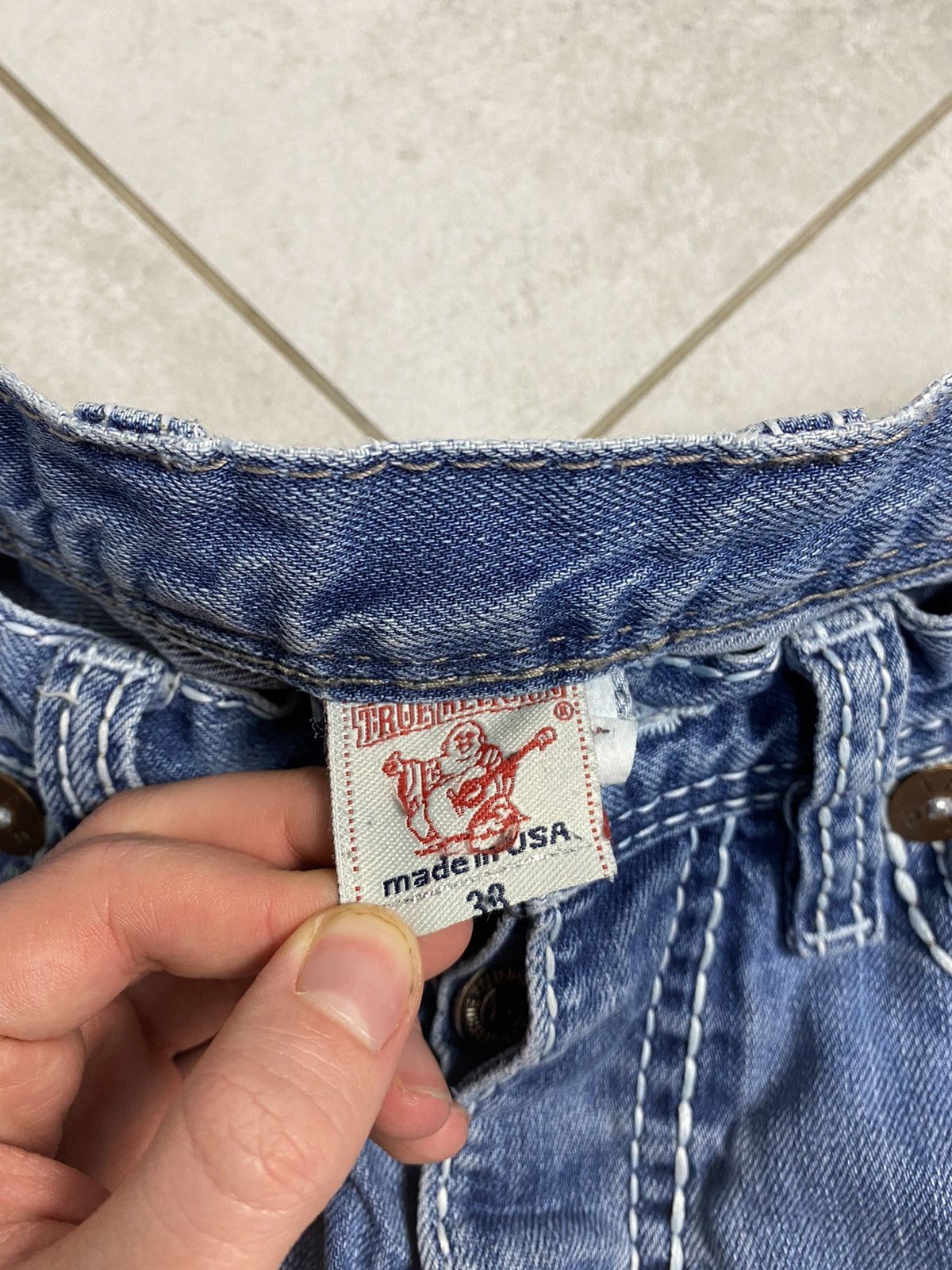 True Religion Rare True Religion Jackson Straight Blue Jeans Men Size: 33 Size US 33 - 6 Thumbnail
