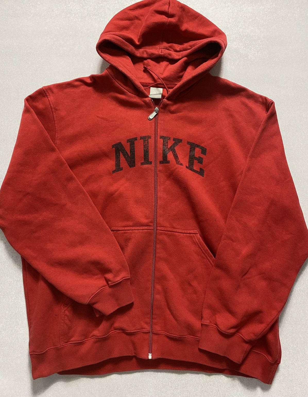 Nike Vintage 90s 00s Y2K Nike Spellout Grey Tag Hoodie Size US XXL / EU 58 / 5 - 1 Thumbnail