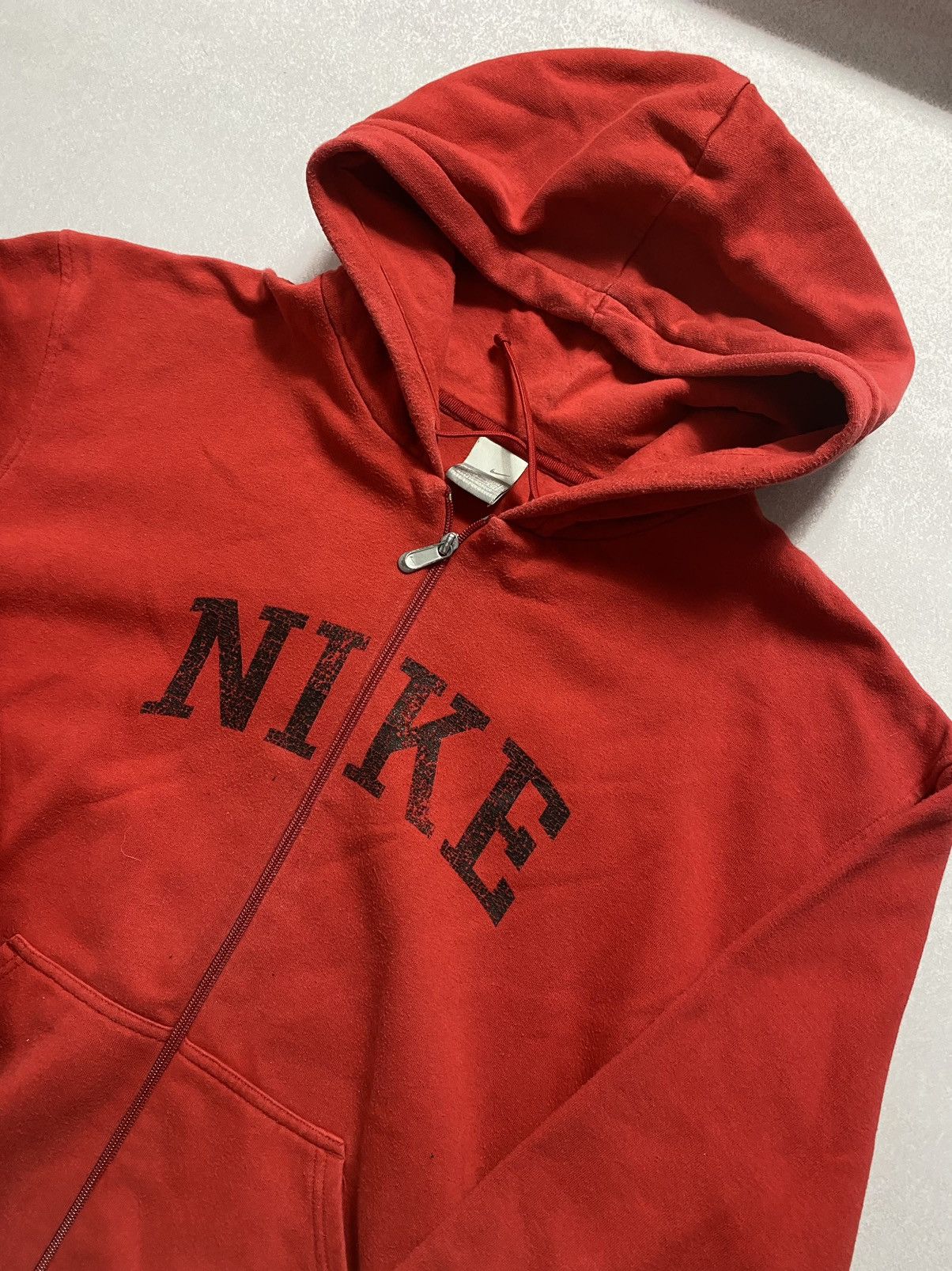 Nike Vintage 90s 00s Y2K Nike Spellout Grey Tag Hoodie Size US XXL / EU 58 / 5 - 3 Thumbnail