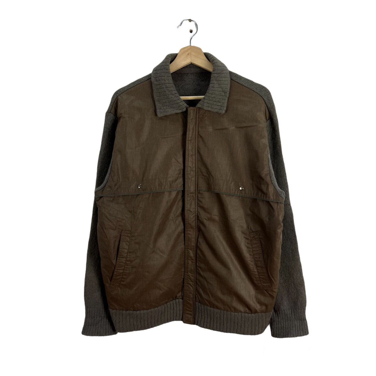 Japanese Brand HIKORY ZIPPER JACKET WORKERS WEAR FABRIC OF JAPAN Size US L / EU 52-54 / 3 - 1 Thumbnail