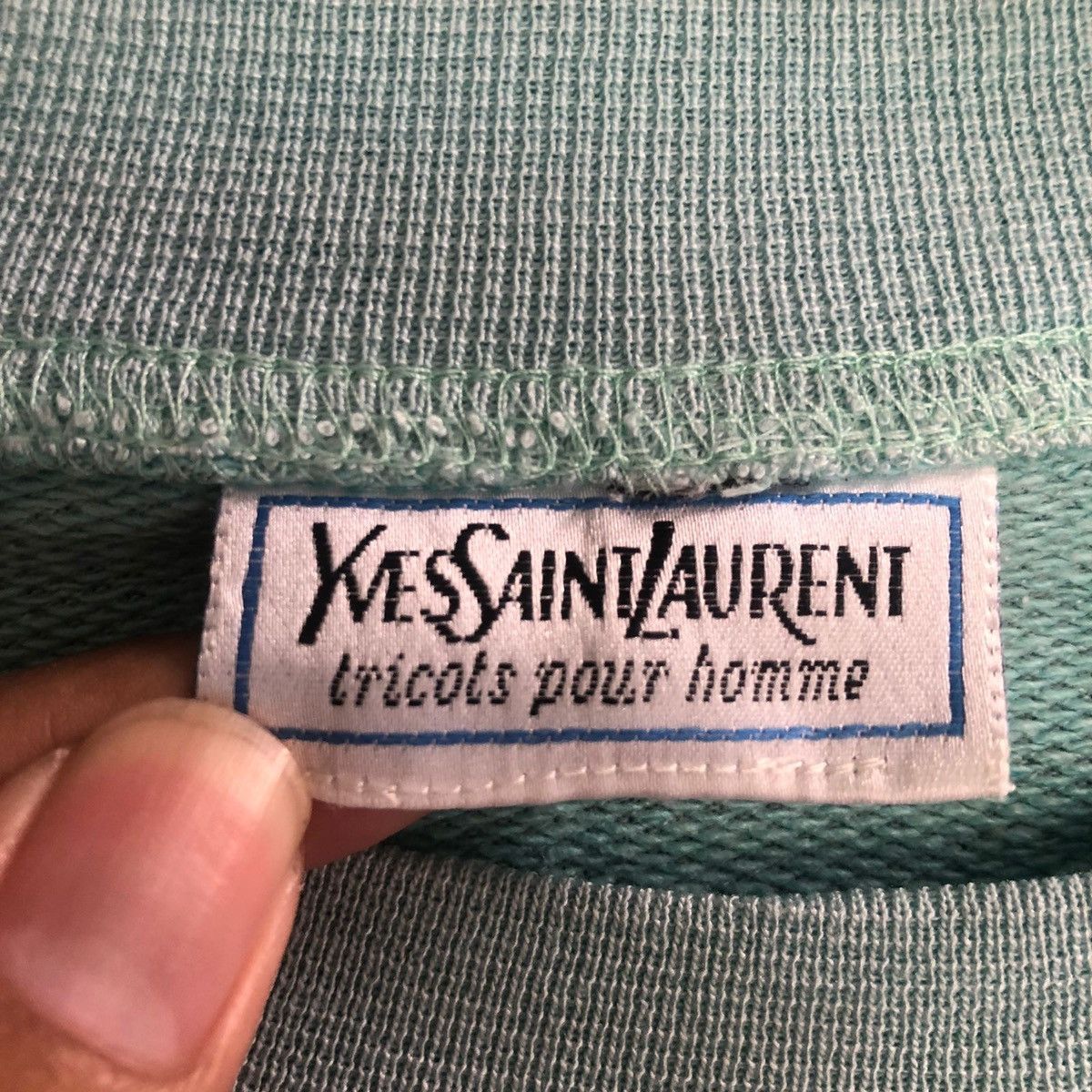 Vintage 💸BINDINGOFFER💸Vintage Yves Saint Lauren Sweatshirt Size US M / EU 48-50 / 2 - 5 Thumbnail