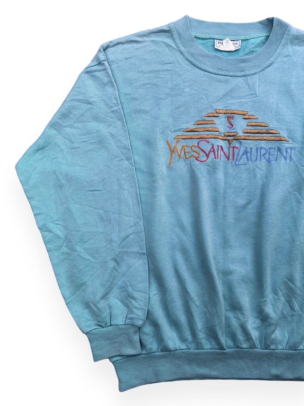 Vintage 💸BINDINGOFFER💸Vintage Yves Saint Lauren Sweatshirt Size US M / EU 48-50 / 2 - 2 Thumbnail