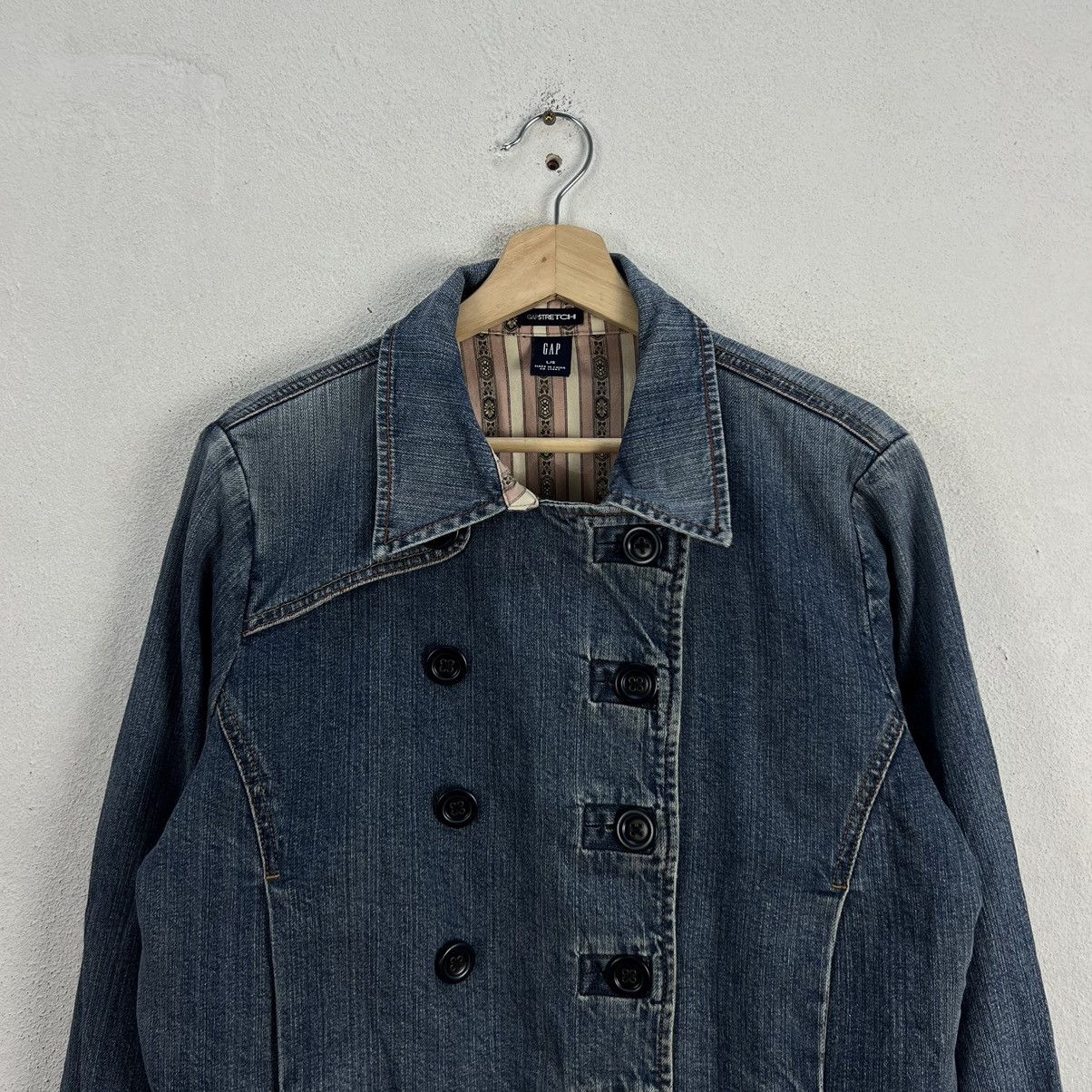 Japanese Brand VINTAGE GAP DOUBLE COLLAR BIKER PARACHUTE JACKET Size US L / EU 52-54 / 3 - 3 Thumbnail