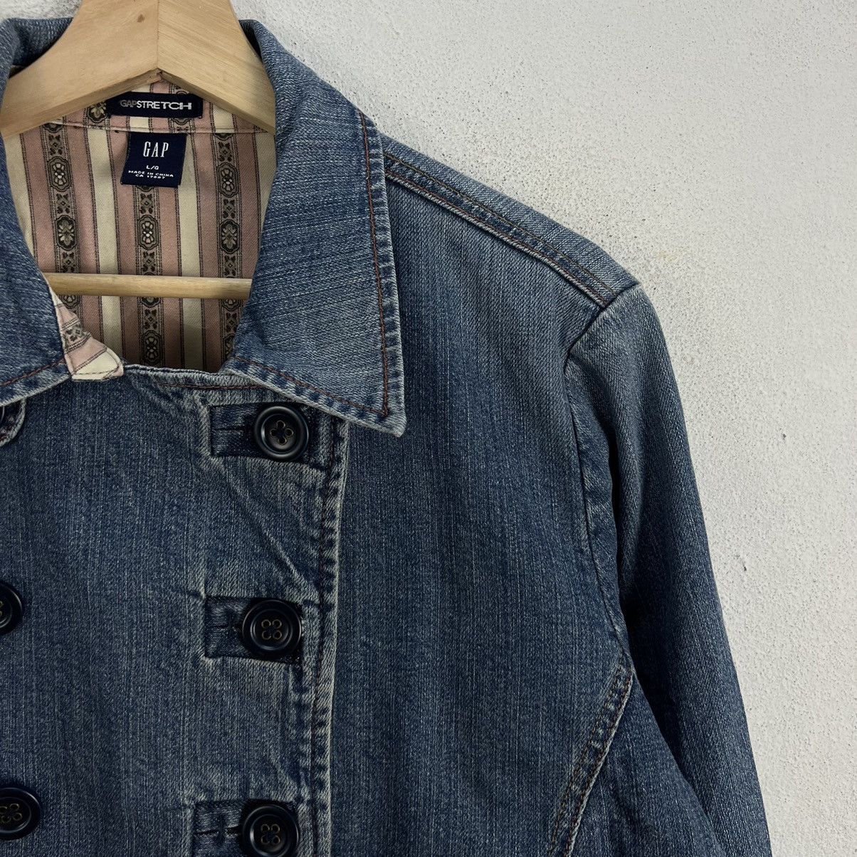 Japanese Brand VINTAGE GAP DOUBLE COLLAR BIKER PARACHUTE JACKET Size US L / EU 52-54 / 3 - 5 Thumbnail