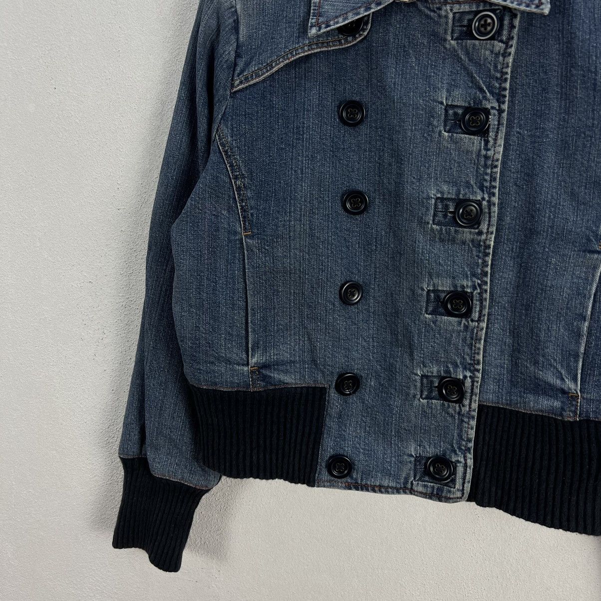 Japanese Brand VINTAGE GAP DOUBLE COLLAR BIKER PARACHUTE JACKET Size US L / EU 52-54 / 3 - 4 Thumbnail