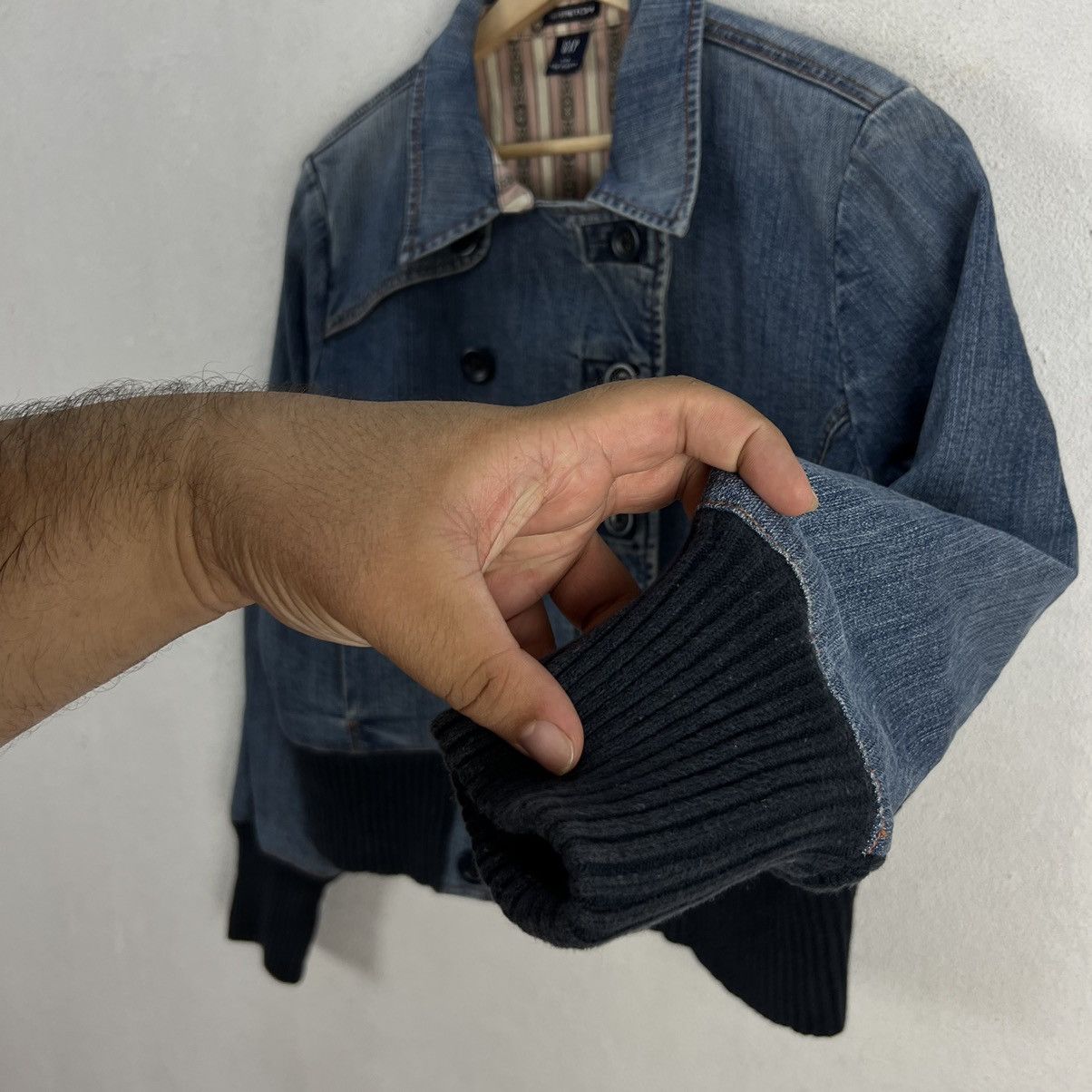 Japanese Brand VINTAGE GAP DOUBLE COLLAR BIKER PARACHUTE JACKET Size US L / EU 52-54 / 3 - 7 Thumbnail