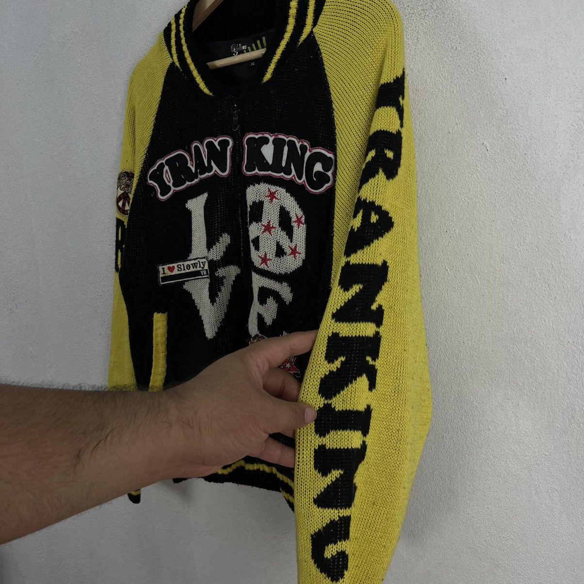 Japanese Brand VINTAGE YELLOW RANKING ZIPPER JACKET FULL PRINT Size US M / EU 48-50 / 2 - 7 Thumbnail