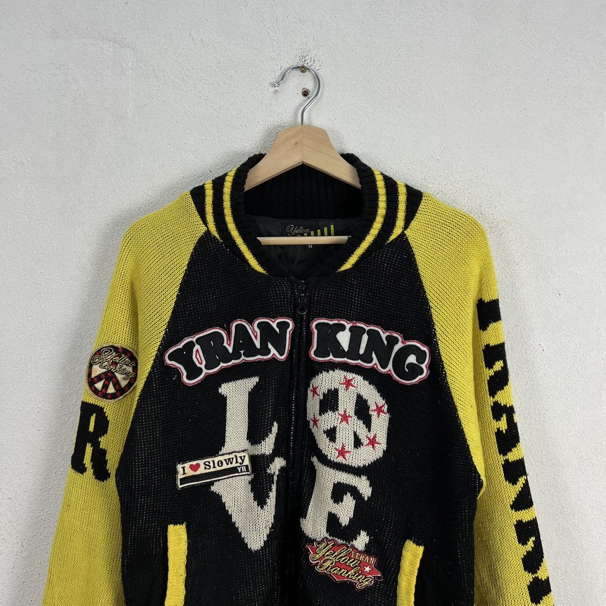 Japanese Brand VINTAGE YELLOW RANKING ZIPPER JACKET FULL PRINT Size US M / EU 48-50 / 2 - 3 Thumbnail
