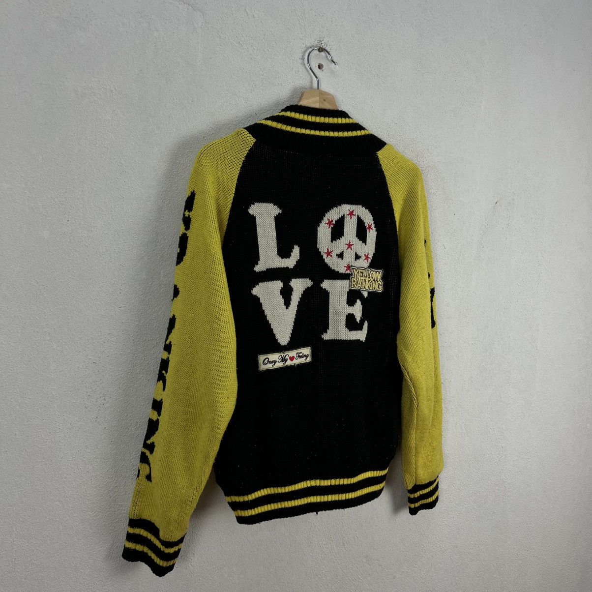 Japanese Brand VINTAGE YELLOW RANKING ZIPPER JACKET FULL PRINT Size US M / EU 48-50 / 2 - 10 Thumbnail