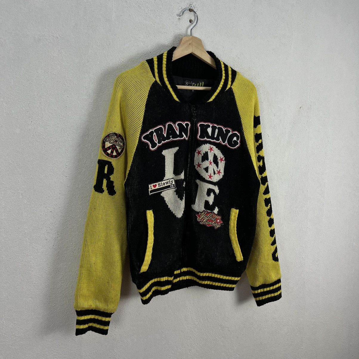 Japanese Brand VINTAGE YELLOW RANKING ZIPPER JACKET FULL PRINT Size US M / EU 48-50 / 2 - 2 Thumbnail