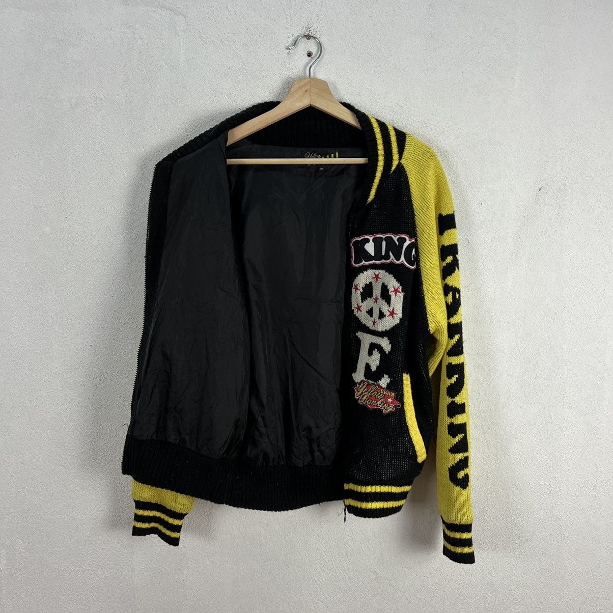 Japanese Brand VINTAGE YELLOW RANKING ZIPPER JACKET FULL PRINT Size US M / EU 48-50 / 2 - 12 Thumbnail