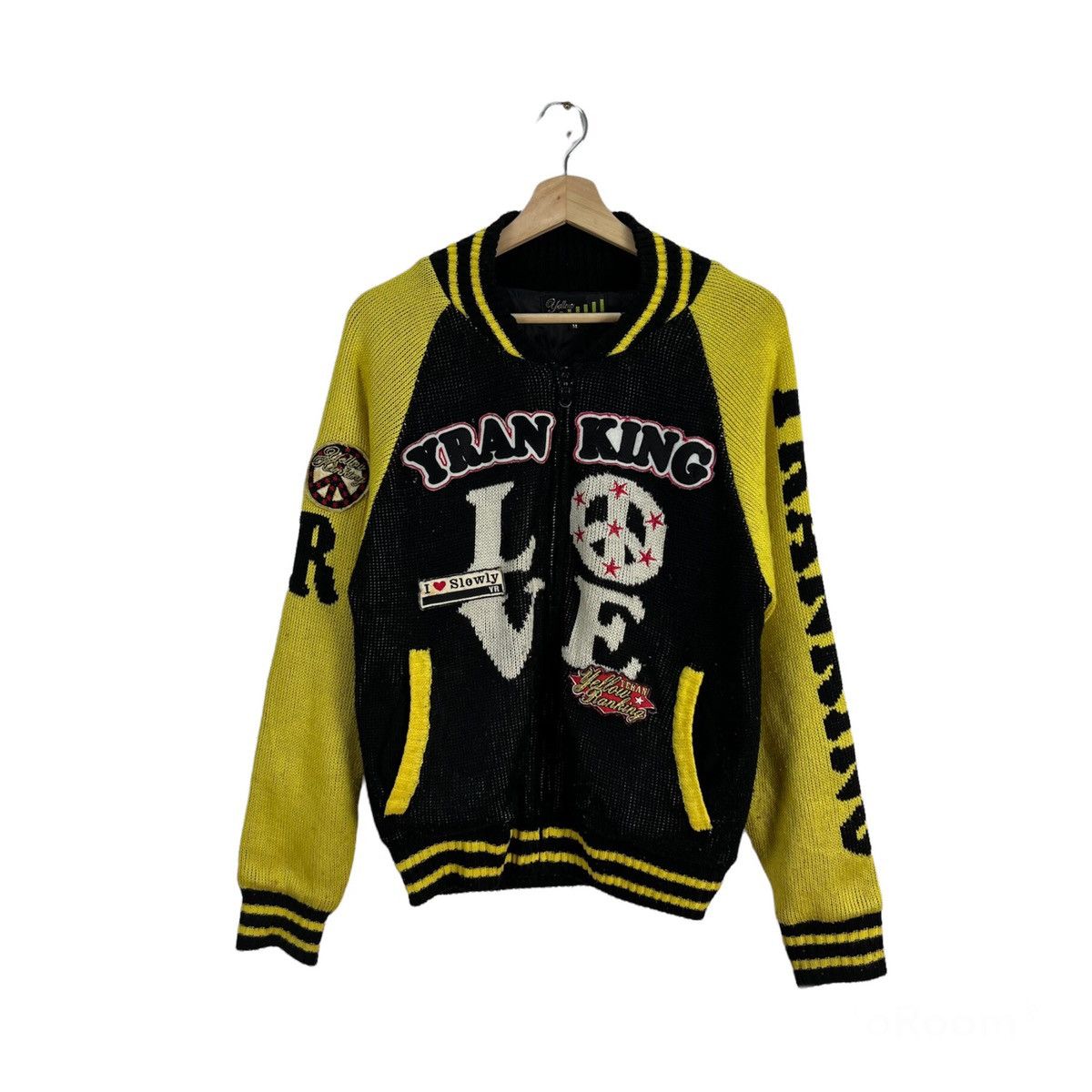 Japanese Brand VINTAGE YELLOW RANKING ZIPPER JACKET FULL PRINT Size US M / EU 48-50 / 2 - 1 Thumbnail