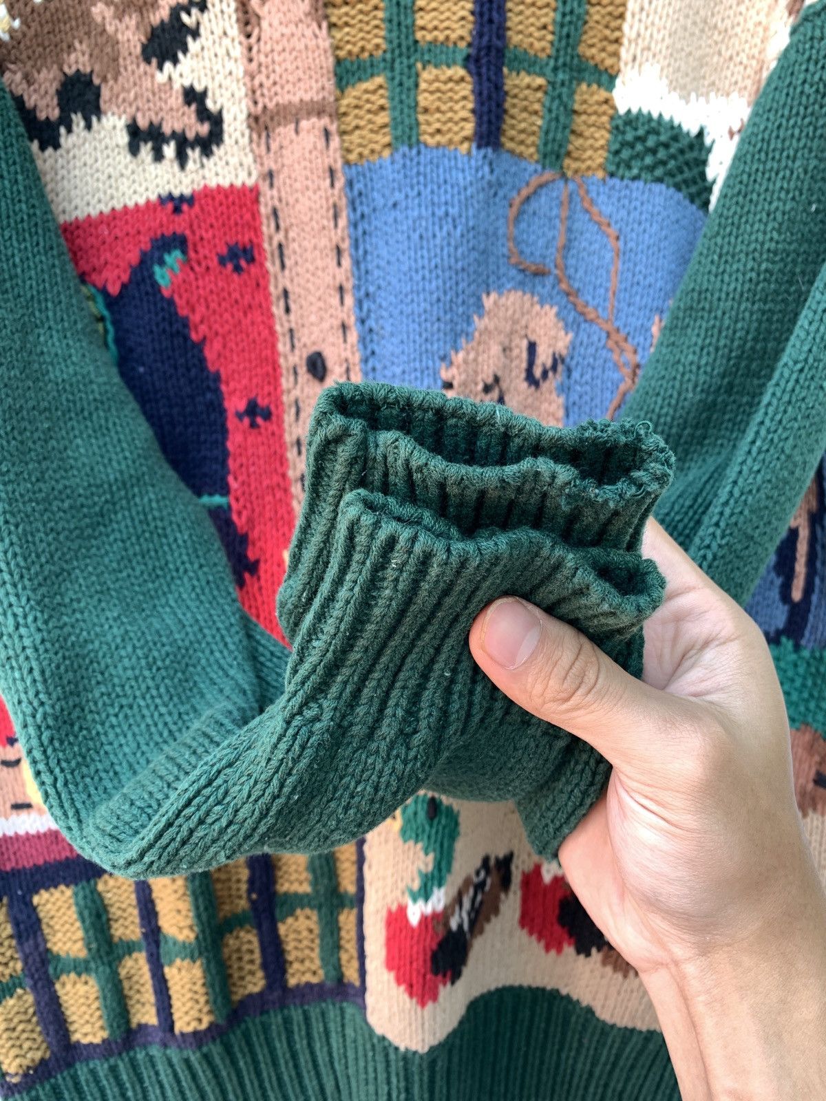 Aran Isles Knitwear × Habitat × Japanese Brand Vintage P’Galli Knitted Sweater Nice Design Size US L / EU 52-54 / 3 - 7 Thumbnail