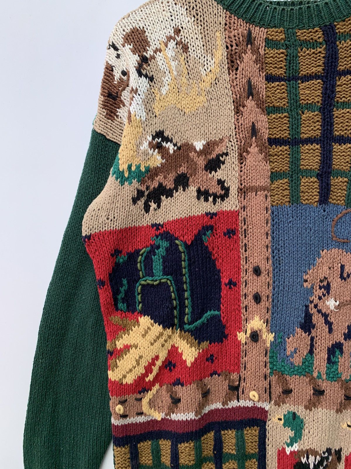 Aran Isles Knitwear × Habitat × Japanese Brand Vintage P’Galli Knitted Sweater Nice Design Size US L / EU 52-54 / 3 - 3 Thumbnail