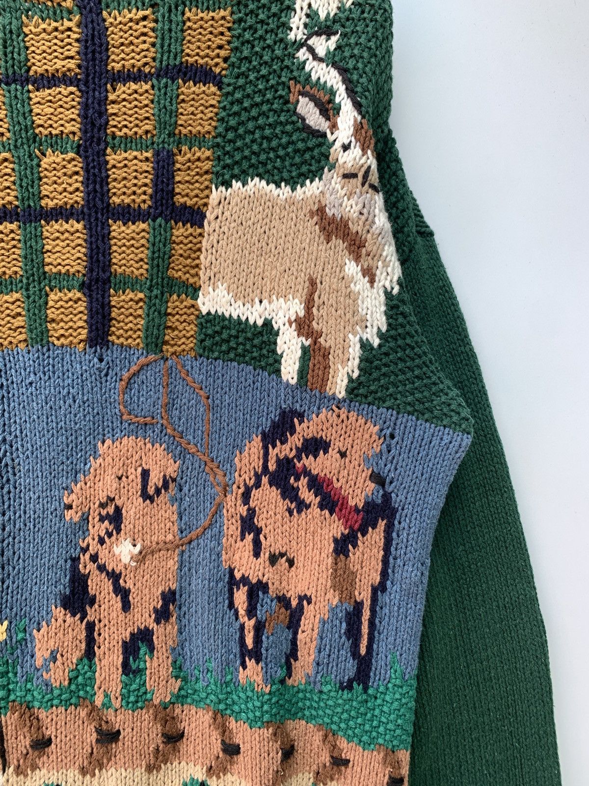 Aran Isles Knitwear × Habitat × Japanese Brand Vintage P’Galli Knitted Sweater Nice Design Size US L / EU 52-54 / 3 - 4 Thumbnail