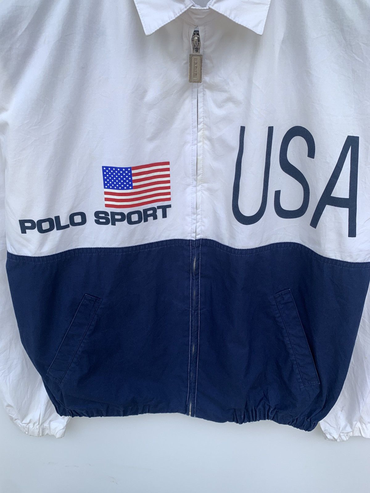 Polo Ralph Lauren Vtg Polo RL USA Big Logo Bomber Jacket Size US L / EU 52-54 / 3 - 2 Thumbnail