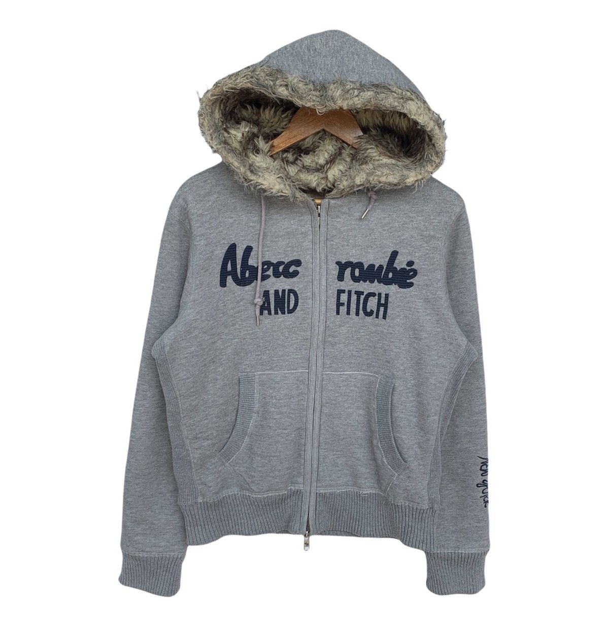 image of Abercrombie Fitch x If Six Was Nine Stealsvintage Abercrombie And Fitch Zipper Hoodie (Size Medium)