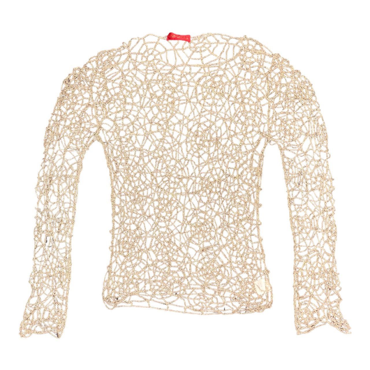 Pre-owned Yasuyuki Ishii Spider Web Knit In Gold