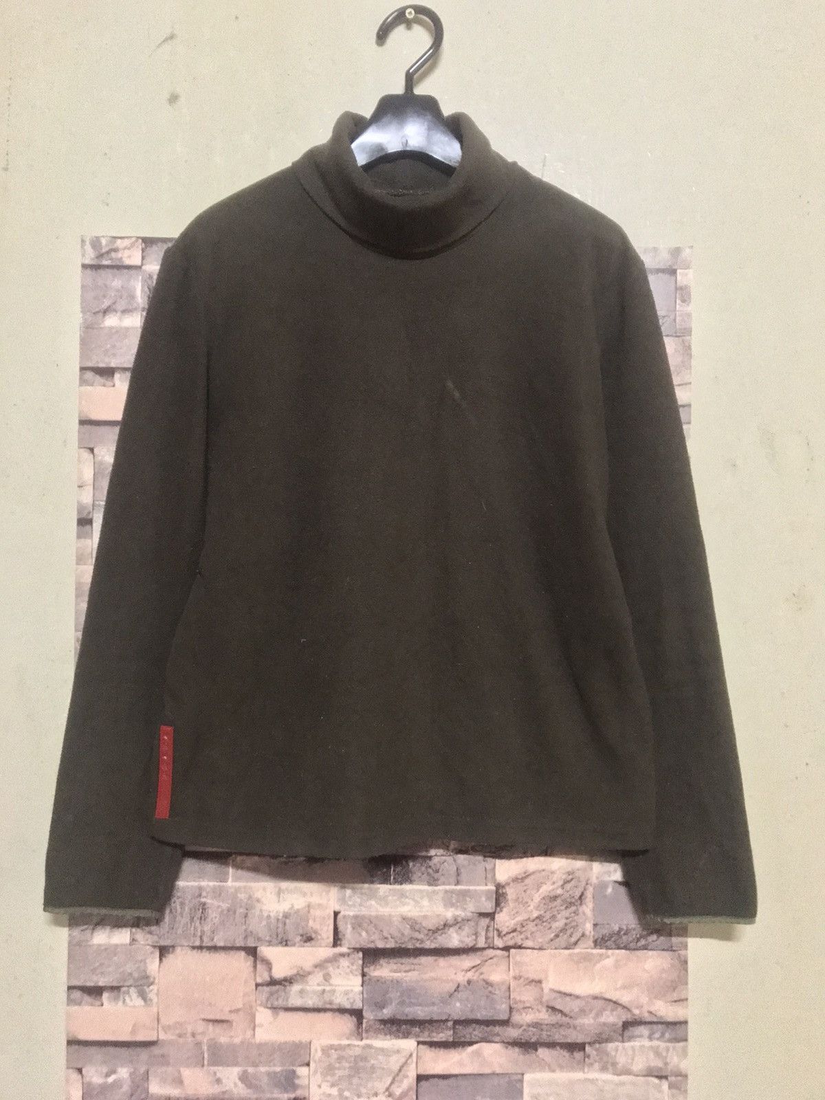 Prada × Vintage Vintage Prada Turtleneck Sweatshirt Size S / US 4 / IT 40 - 1 Thumbnail