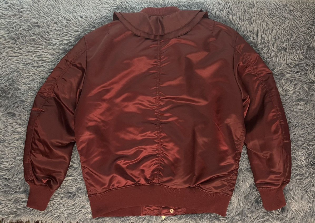 Diesel × Japanese Brand (598$ RRP) Diesel avant garde burgundy bomber jacket Size M / US 6-8 / IT 42-44 - 5 Thumbnail