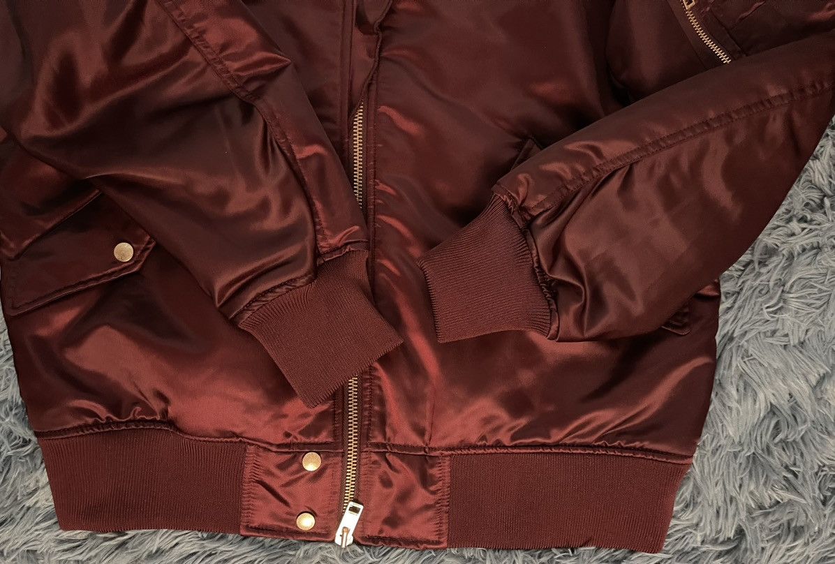 Diesel × Japanese Brand (598$ RRP) Diesel avant garde burgundy bomber jacket Size M / US 6-8 / IT 42-44 - 6 Thumbnail