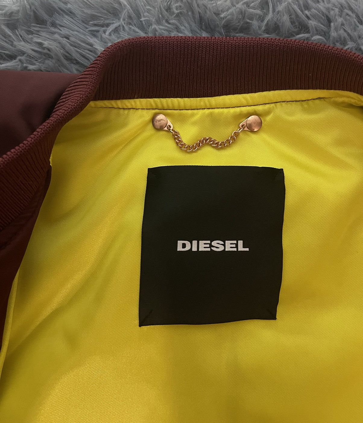 Diesel × Japanese Brand (598$ RRP) Diesel avant garde burgundy bomber jacket Size M / US 6-8 / IT 42-44 - 13 Thumbnail