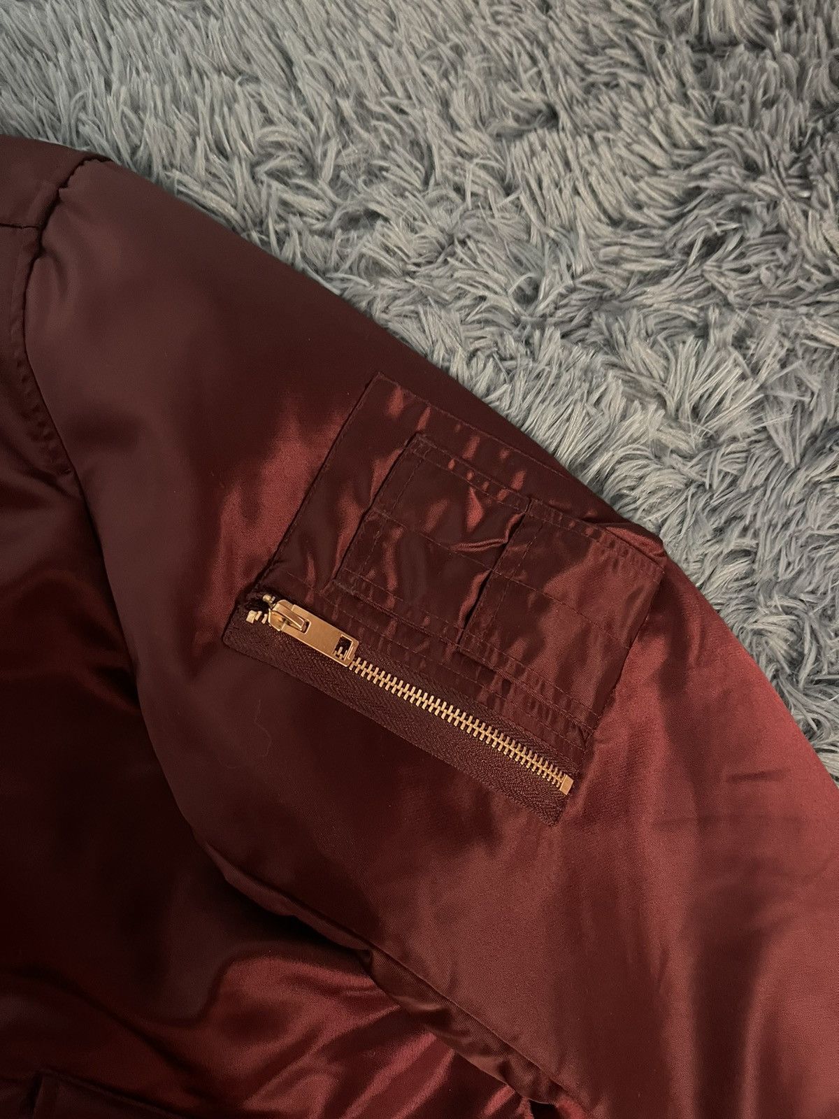 Diesel × Japanese Brand (598$ RRP) Diesel avant garde burgundy bomber jacket Size M / US 6-8 / IT 42-44 - 8 Thumbnail