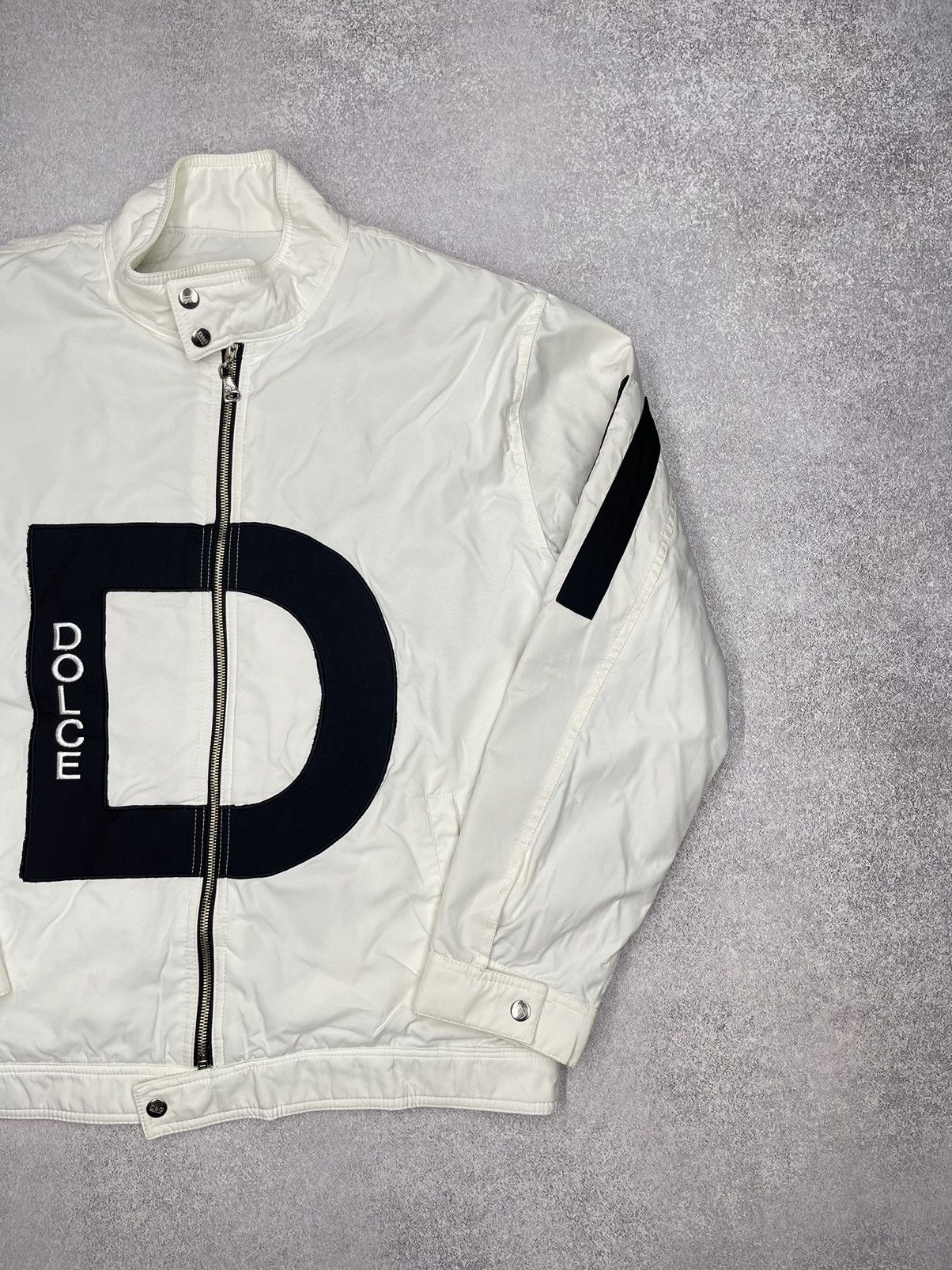 Dolce & Gabbana × Vintage 💥RARE💥Vintage Dolce Gabbana Racing Jacket Big Logo Size US M / EU 48-50 / 2 - 3 Thumbnail
