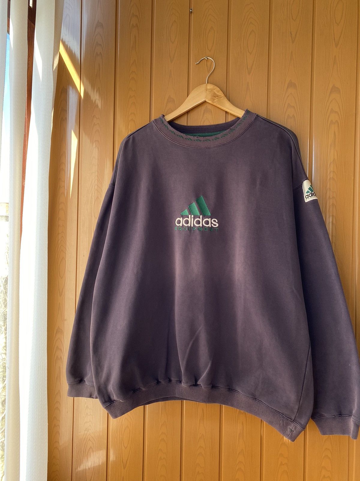 Adidas × Vintage Vintage Adidas Equipment Big Logo Sweatshirt Streetstyle Size US L / EU 52-54 / 3 - 6 Thumbnail