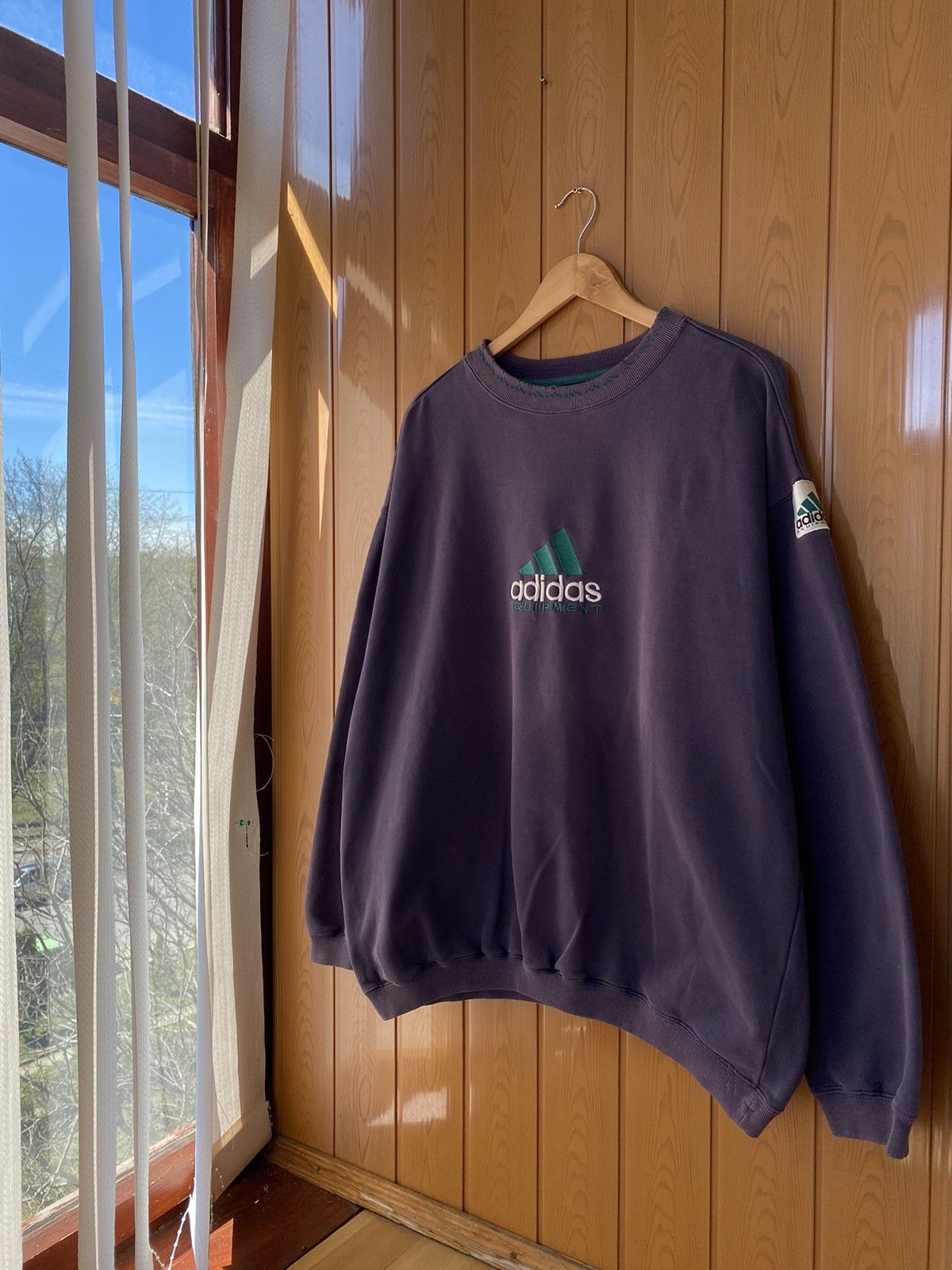 Adidas × Vintage Vintage Adidas Equipment Big Logo Sweatshirt Streetstyle Size US L / EU 52-54 / 3 - 2 Thumbnail