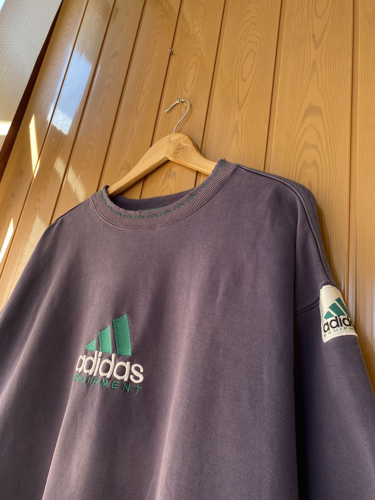 Adidas × Vintage Vintage Adidas Equipment Big Logo Sweatshirt Streetstyle Size US L / EU 52-54 / 3 - 7 Thumbnail