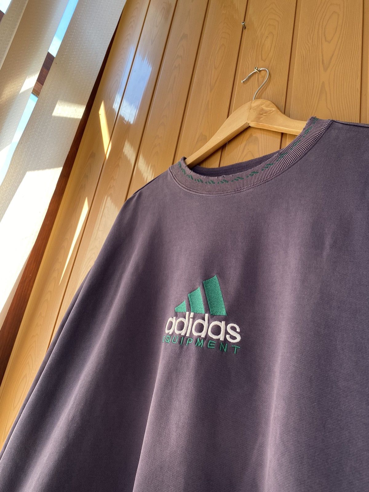 Adidas × Vintage Vintage Adidas Equipment Big Logo Sweatshirt Streetstyle Size US L / EU 52-54 / 3 - 9 Thumbnail