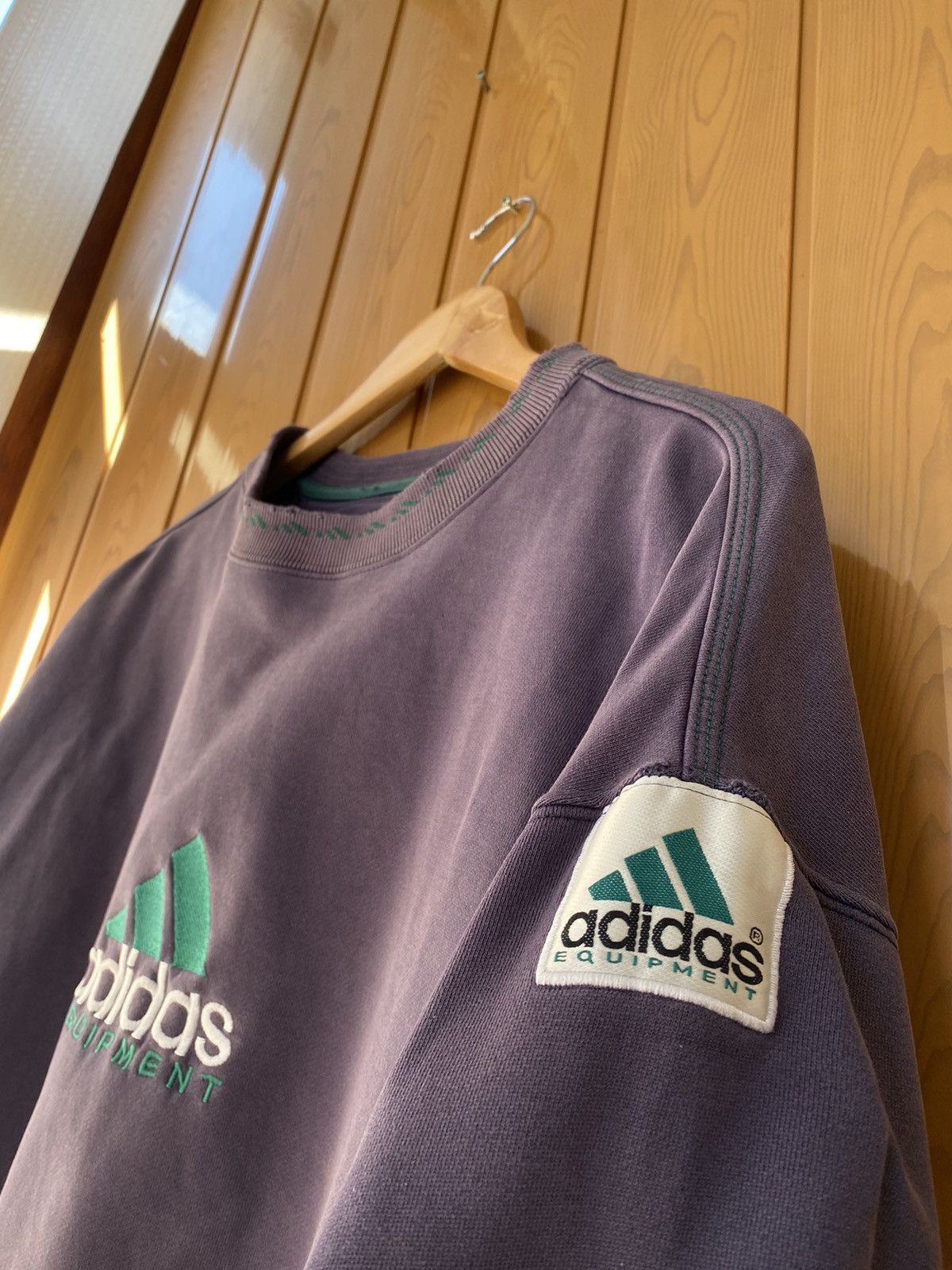 Adidas × Vintage Vintage Adidas Equipment Big Logo Sweatshirt Streetstyle Size US L / EU 52-54 / 3 - 10 Thumbnail