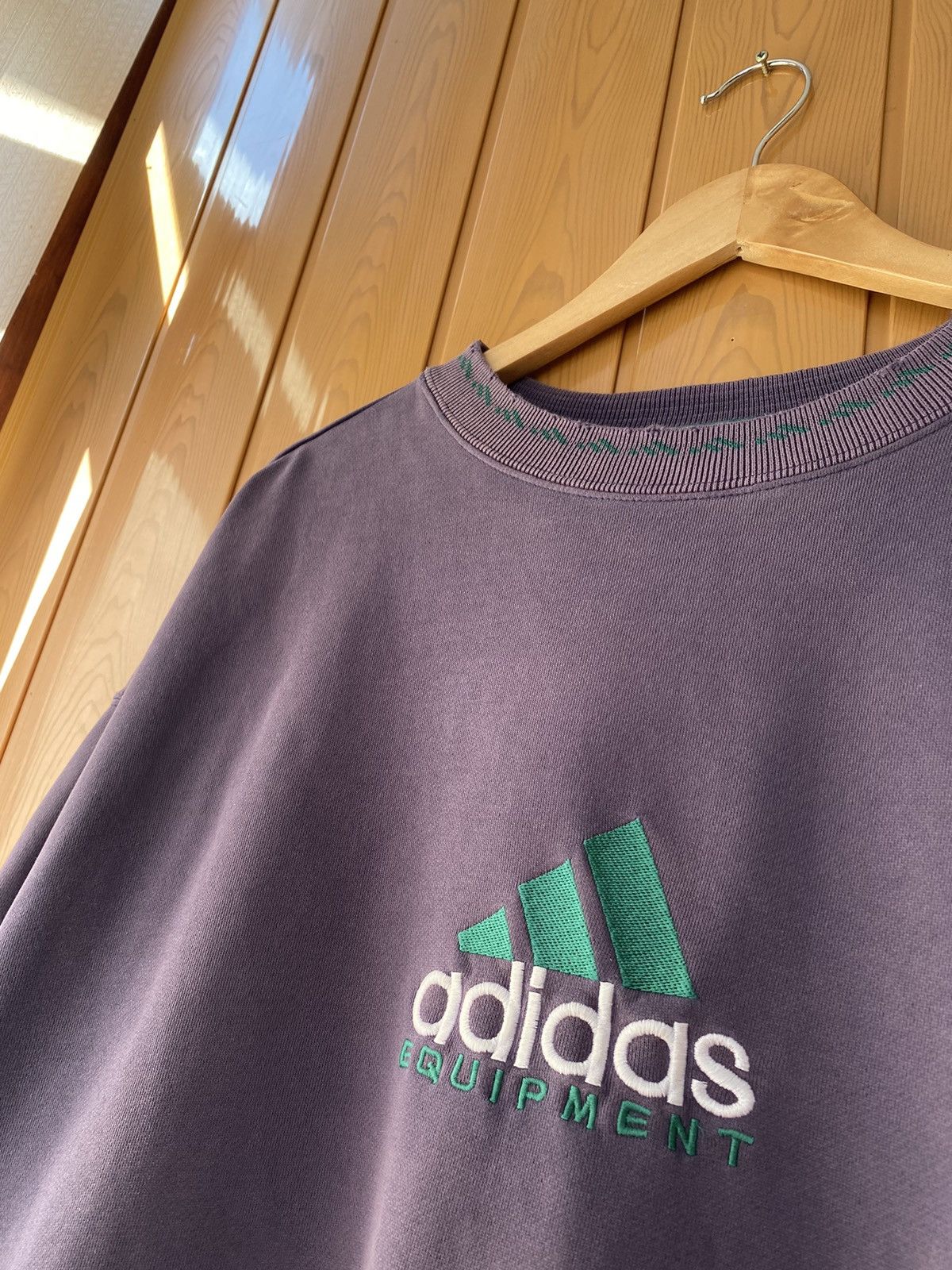 Adidas × Vintage Vintage Adidas Equipment Big Logo Sweatshirt Streetstyle Size US L / EU 52-54 / 3 - 8 Thumbnail