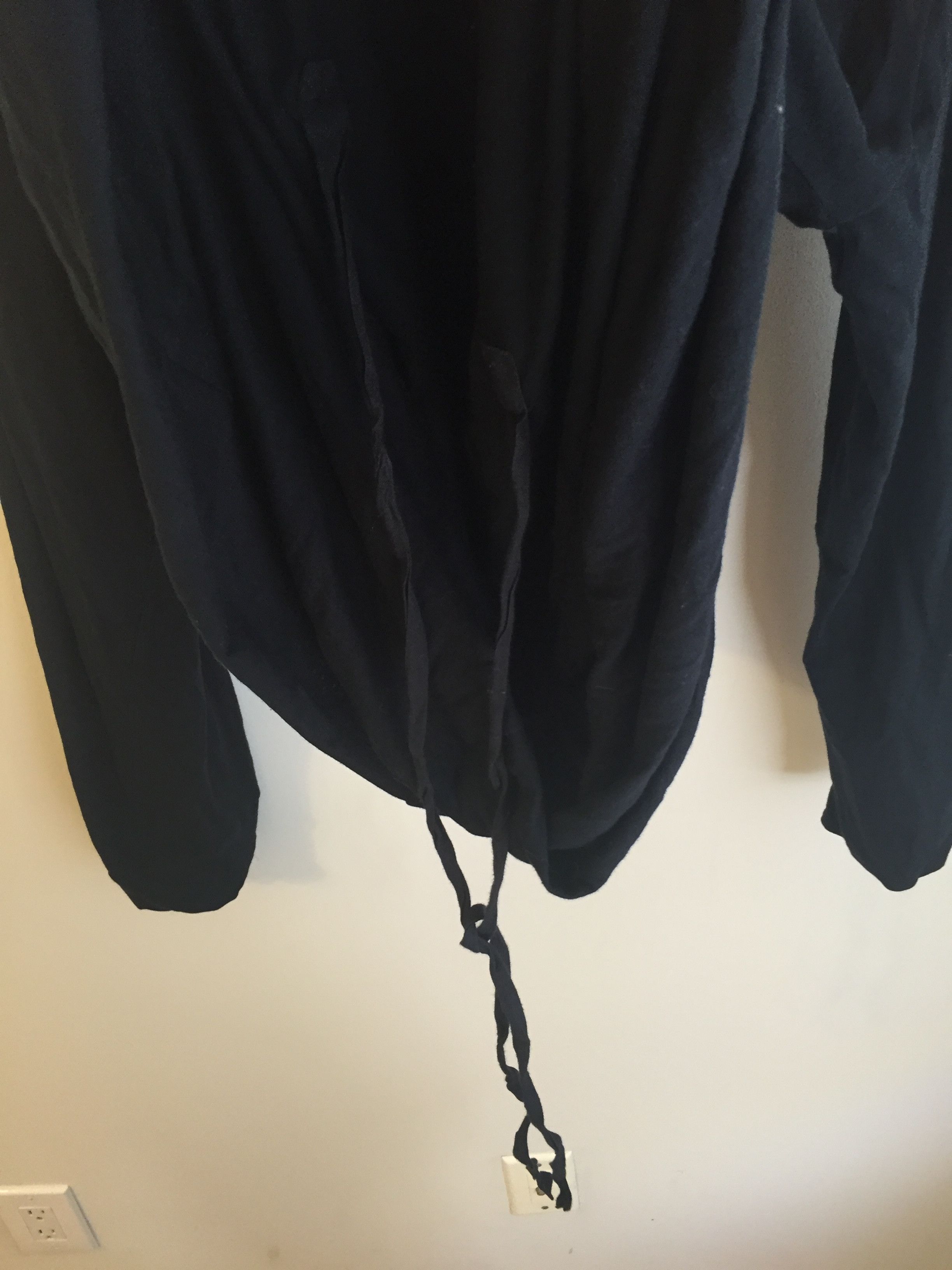 Ann Demeulemeester Drawstring-Adjustable Double Layer Cotton Longsleeve Size US S / EU 44-46 / 1 - 11 Thumbnail