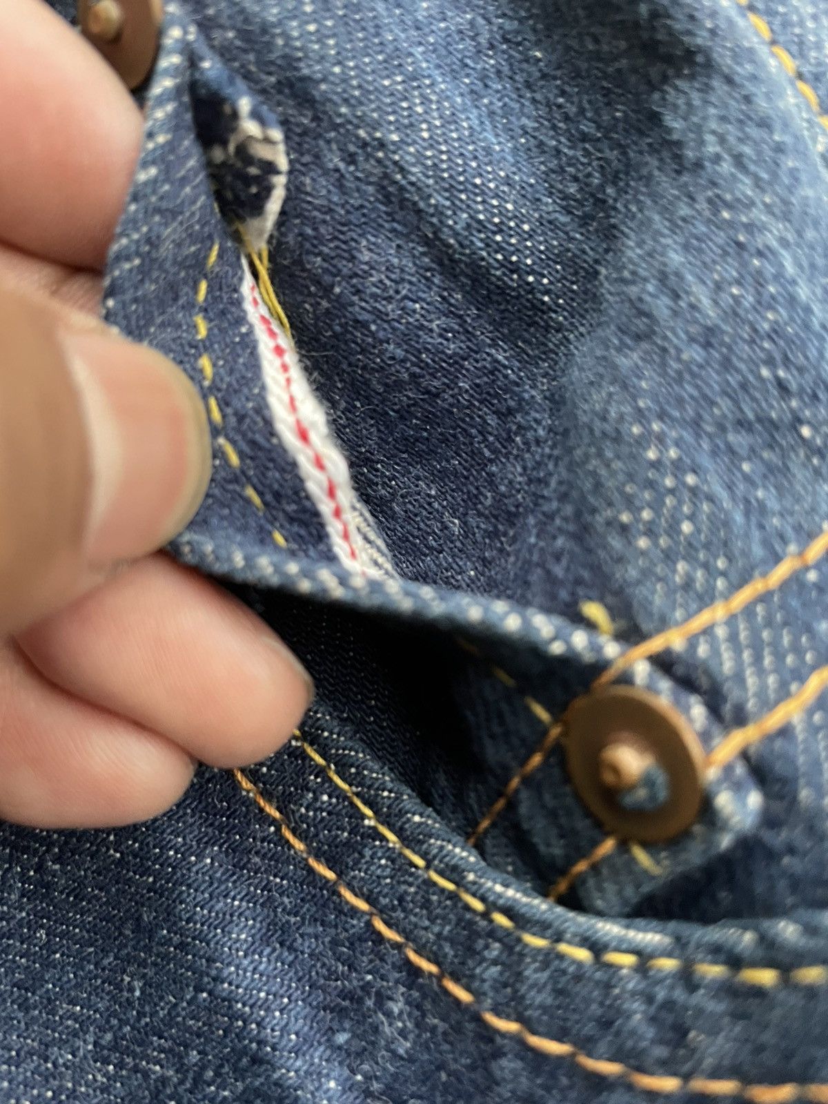 Japanese Brand × Vintage Vintage Ganas Selvedge Denim Size US 29 - 18 Thumbnail