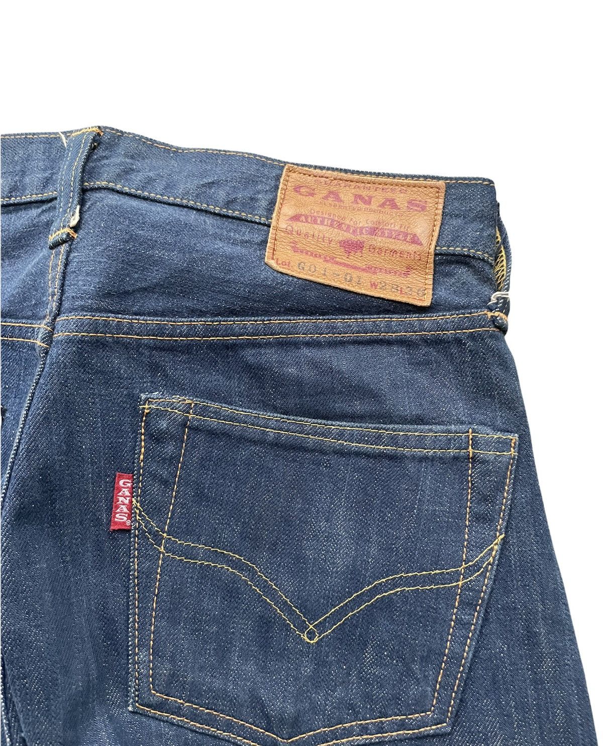 Japanese Brand × Vintage Vintage Ganas Selvedge Denim Size US 29 - 9 Thumbnail