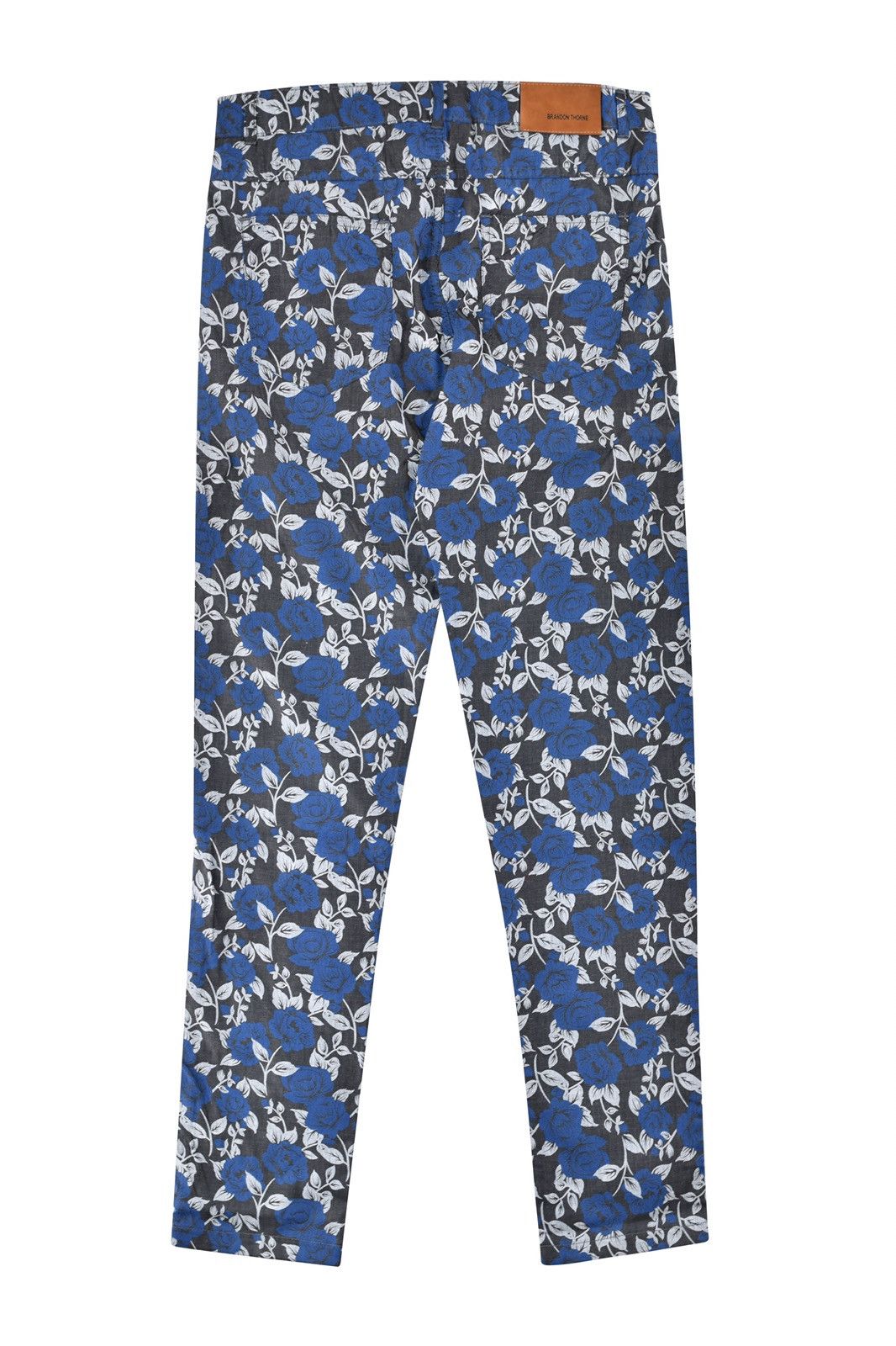 Japanese Brand Floral Pants Blue Size US 28 / EU 44 - 5 Thumbnail