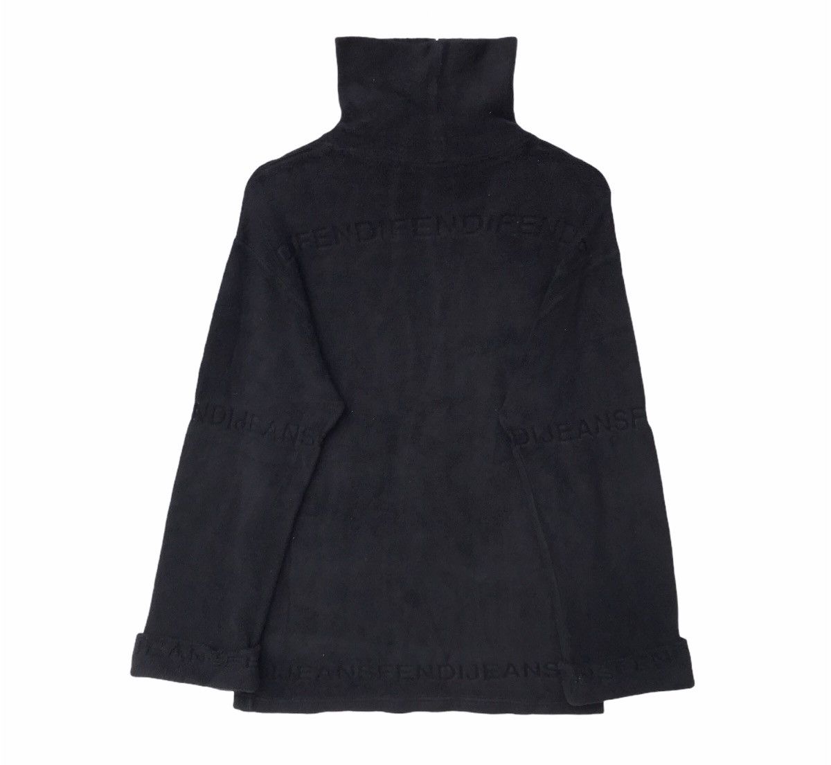 Fendi × Vintage Vintage Fendi Fleece Turtleneck Made In Italy Size US S / EU 44-46 / 1 - 1 Thumbnail