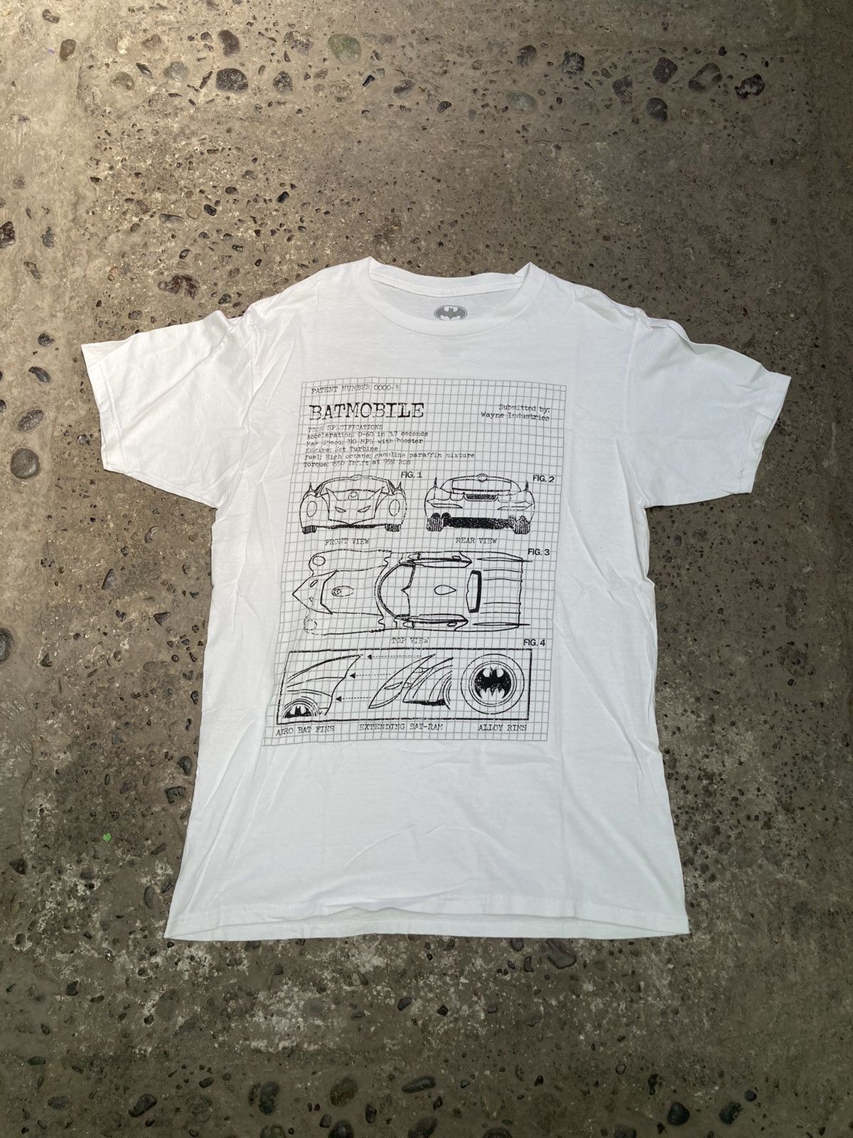 DC Comics Batman batmobile blueprint t shirt Size US M / EU 48-50 / 2 - 1 Thumbnail
