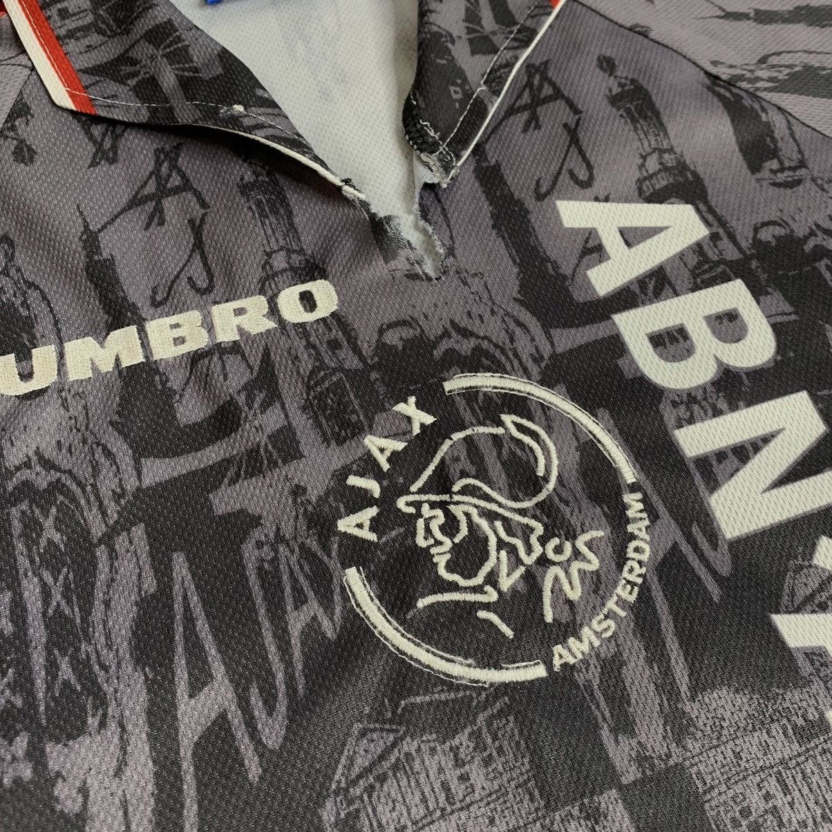 Umbro ABN AMRO UMBRO AJAX Amsterdam Vintage Football 1996 FC Away Size US XL / EU 56 / 4 - 3 Thumbnail