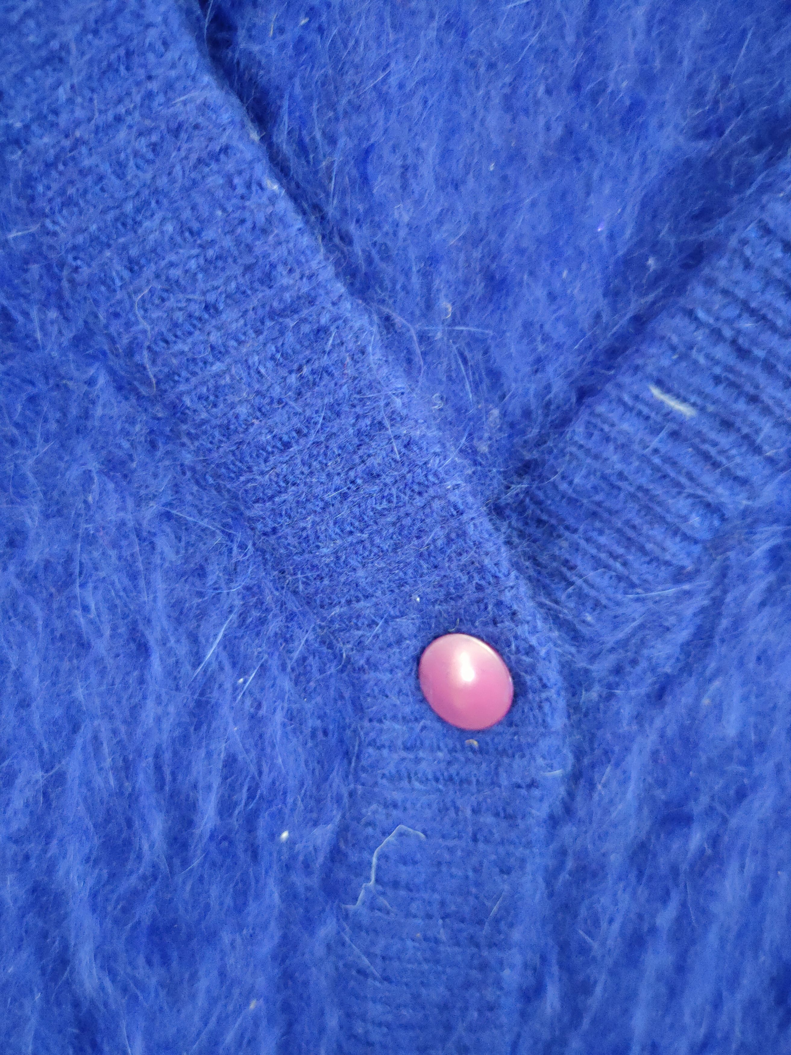 Japanese Brand Sunlose cardigan mohair fur shag shaggy knitwear #46-992DLAL Size M / US 6-8 / IT 42-44 - 8 Thumbnail