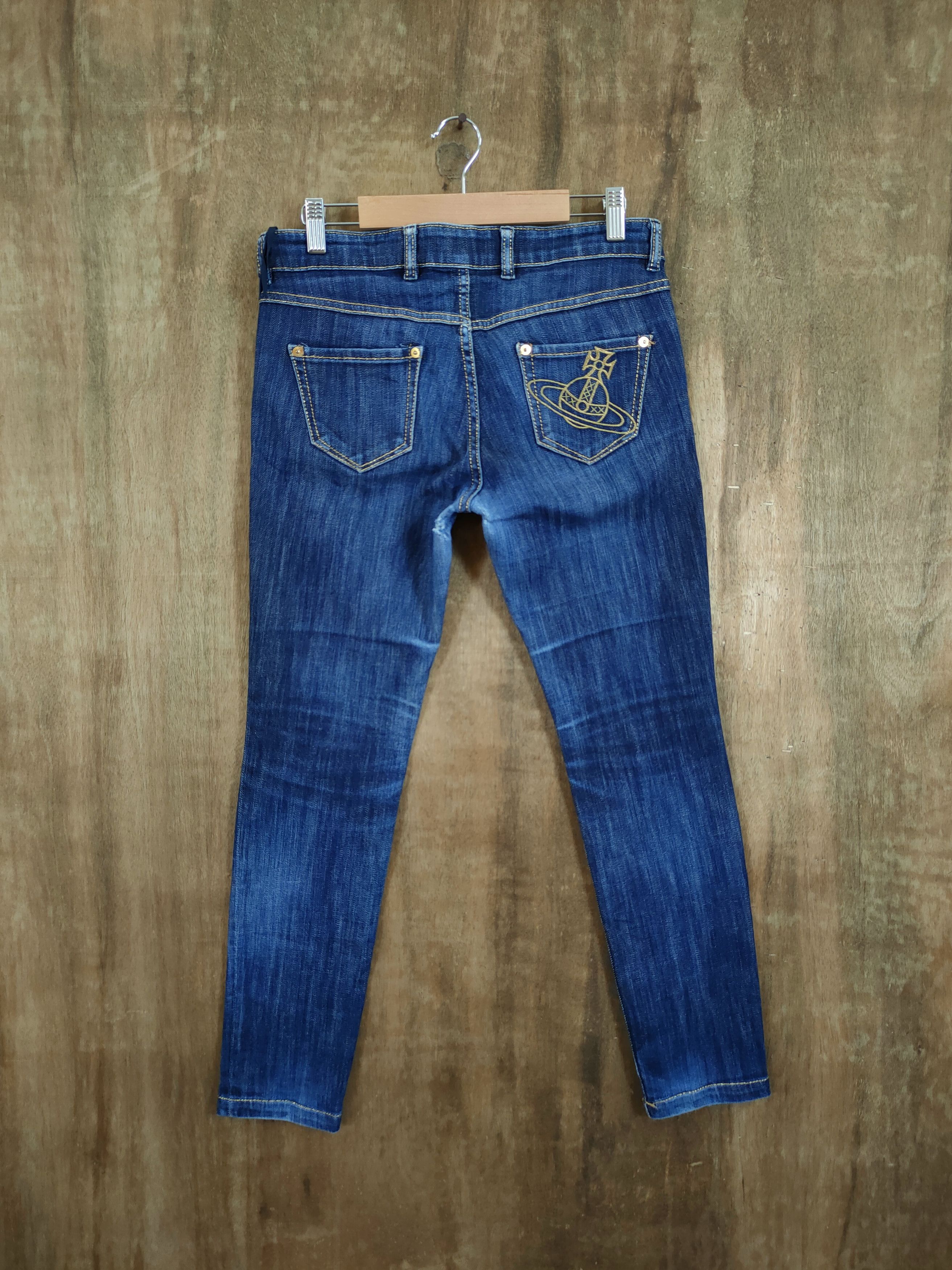 Vivienne Westwood DL Vivienne Westwood blue distressed denim pants #46-902 Size 29" - 11 Thumbnail